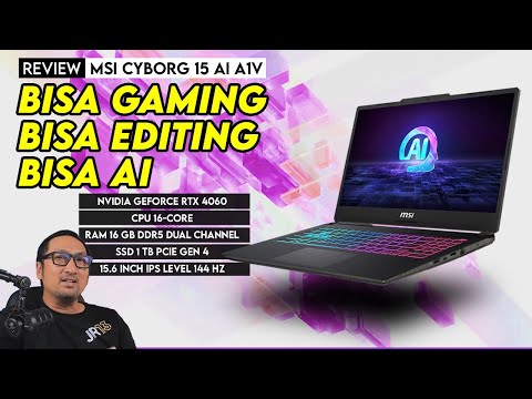 Laptop Gaming Kencang, Terjangkau, & Siap Untuk AI: Review MSI Cyborg 15 AI A1V