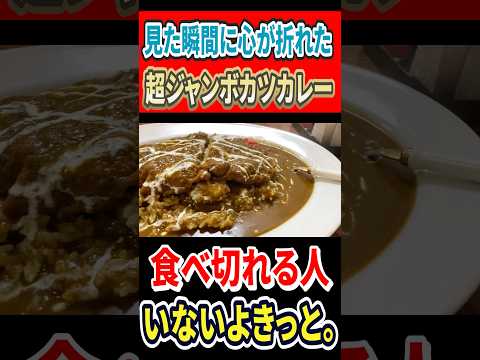 見た瞬間に心が折れた超ジャンボカツカレー！食べ切れる人いる！？ #mukbang #グルメ #はいじぃ #eatingtour