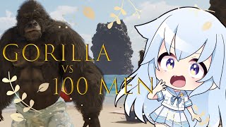【Gorilla Vs 100 Men】くま辞めてゴリラになります…！【熊野ふぁい/Vtuber/作業用/配信中】
