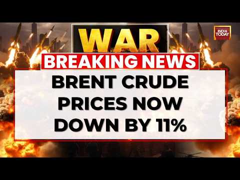 Brent Crude Prices Fall 11% To $101 Per Barrel After Trump's De-Escalation Statement | US-Iran War