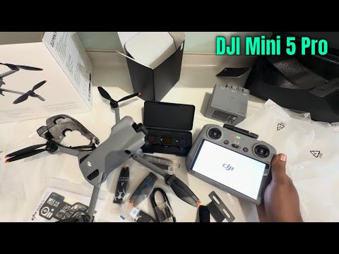 DJI mini 5 pro fly more combo plus unboxing