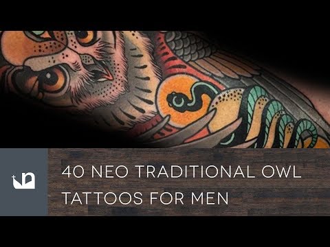40 Neo Traditional Owl Tattoos For Men
