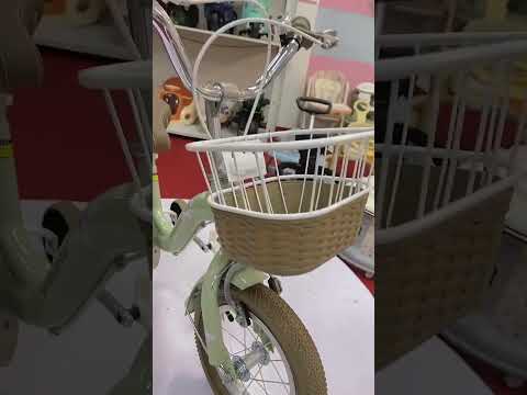 Xe Đạp Trẻ Em Có Giỏ Chính Hãng Aming 19 Có Chân Chống Có Bánh Phụ, 3 Màu Hồng/Xanh/Vàng Nhạt