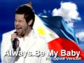 Always be My Baby PINOY VERSION "Ikaw Lang ang Iibigin" - Lamberto "Lambert" Reyes ASAP 09