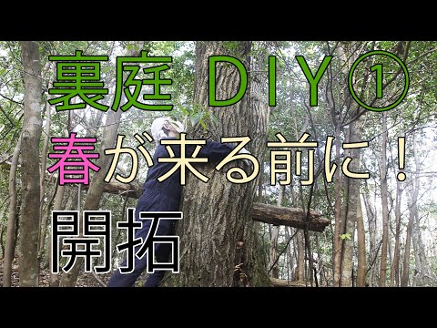 【すぎみつDIY＃068】 120万円ハウスの裏庭・Part1　春が来る前に　裏庭を開拓　 【セルフリフォーム】