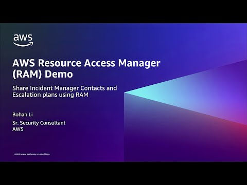 Using AWS Resource Access Manager (RAM) for incident response use cases | Amazon Web Services