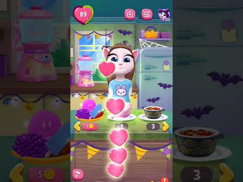 angela's playing 😘#mytalkingangela2 #shortsfeed #games