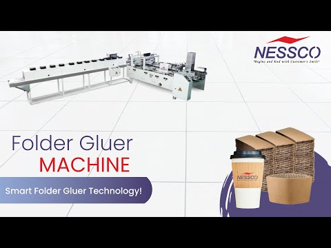 Nessco Folder Gluer Machine–High-Speed Solution for Paper Folding & Gluing at 220 Meters Per Minute.
