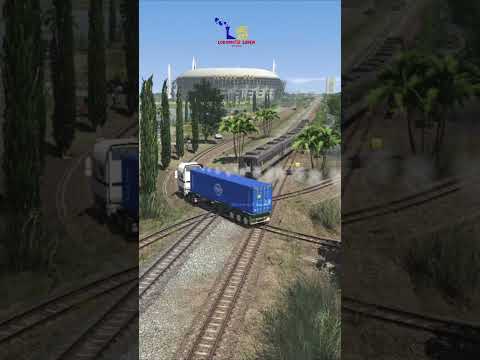 INSANE 5 Train Crossing! 5 Fast Trains Almost Crash! 😱 #train #railtrack #keretaapi #automobile