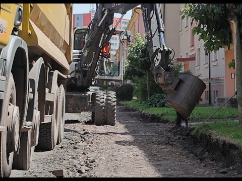 2. etapa opravy Železničářské ulice (23.06.2022)
