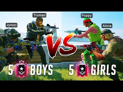 Can 5 Champion Girls beat 5 Champion Boys in Rainbow Six Siege?
