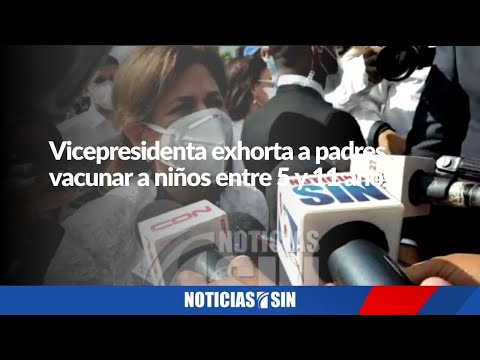 Vicepresidenta exhorta a padres vacunar a los niños entre 5 y 11 años