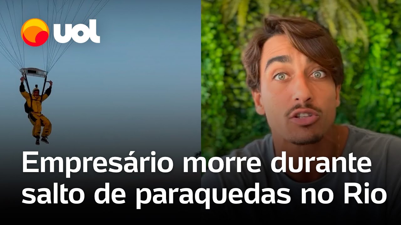 Empresário Gabriel Farrel morre durante salto de paraquedas no Rio de Janeiro polícia investiga
