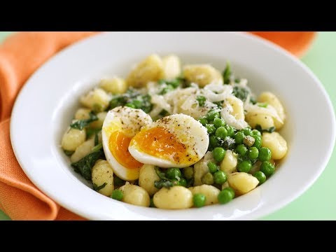 Gnocchi with Peas and Eggs- Everyday Food with Sarah Carey