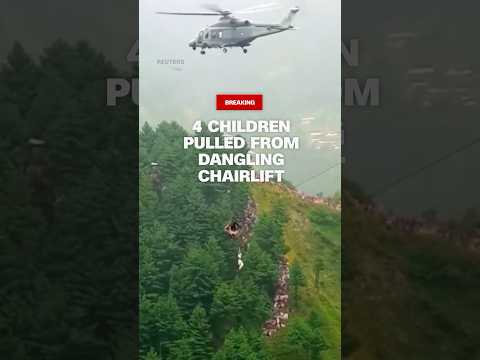4 children pulled from dangling chairlift