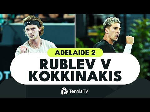 ENTERTAINING Andrey Rublev vs Thanasi Kokkinakis Highlights | Adelaide 2 2023