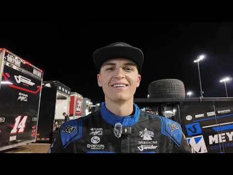 Corey Day discussed his victory in the second High Limit Double Down Duels at Eldora Speedway - dirt track racing video image