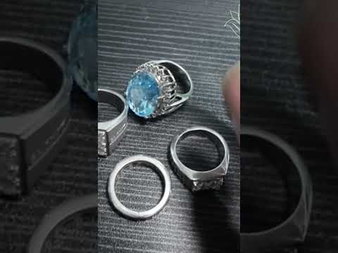 Black titanium ring  & Monel costum ring