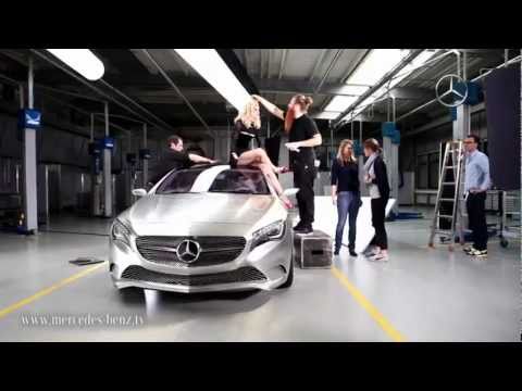 Supermodel Jessica Stam photoshoot with Mercedes-Benz Concept A-Class