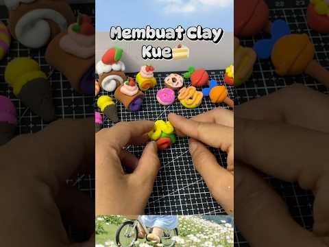 Membuat Clay Kue🍰#clayart #claycraft #clay #clayvideos #cake #kue #shorts #shortsfeed #shortvideo
