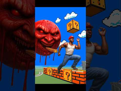 Super Mario Franklin vs Blood Red Moon Fight🔥| Indian Bikes Driving 3D #shorts #gta #gaming #magic#k