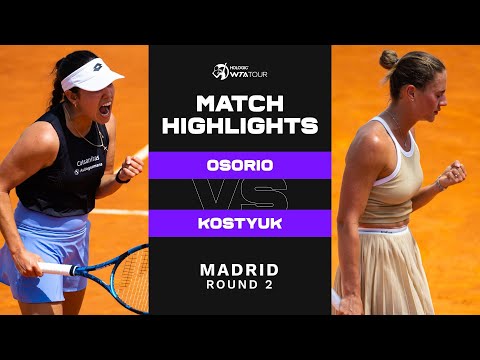 Camila Osorio vs. Marta Kostyuk | 2023 Madrid Round 2 | WTA Match Highlights