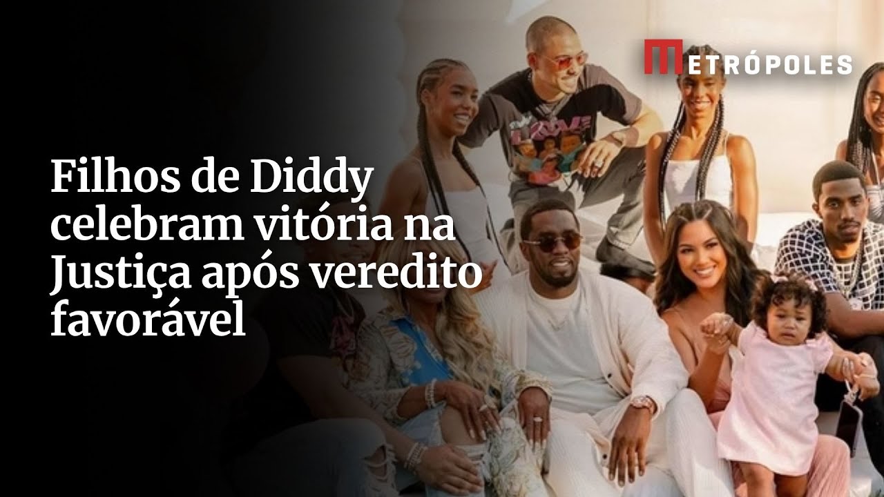 Filhos de Diddy celebram vitória na Justiça após veredito favorável
