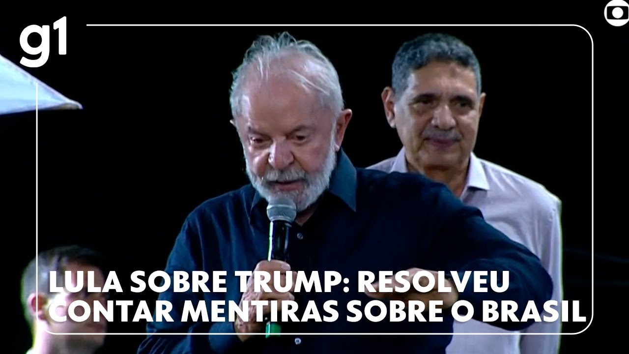 Lula diz que segue com intenção de negociar e que Trump resolveu contar mentiras sobre o Brasil