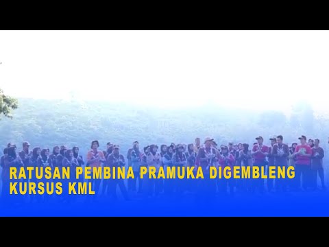 RATUSAN PEMBINA PRAMUKA DIGEMBLENG KURSUS KML