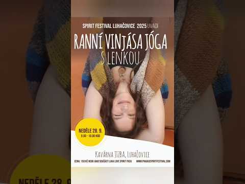 Ranní vinjása jóga s Lenkou Jančovou • 28. 9. 2025 • Kavárna JIZBA #LUHAČOVICE