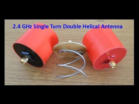 2 4GHz Single Turn Double Helical Antenna - UCHqwzhcFOsoFFh33Uy8rAgQ
