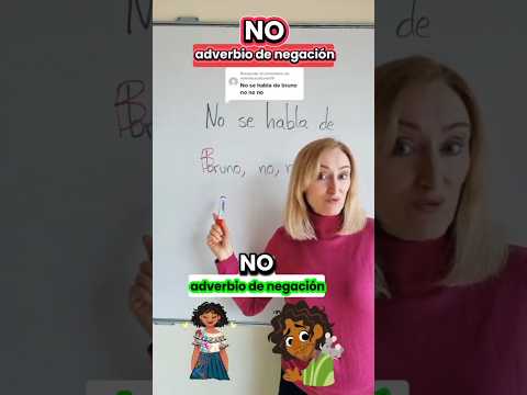 La repetición del adverbio de negación "no".#ortografía #morfología #PAU #spanishteacher
