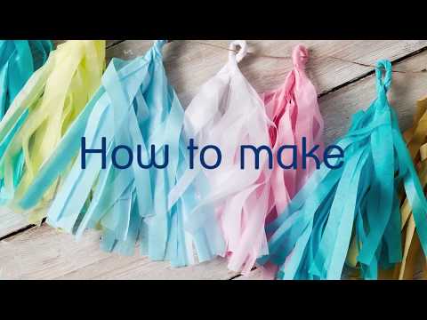 How to make a paper tissue garland | Crafternoon | Mind