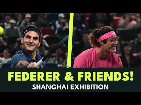 Roger Federer & Eason Chan vs Zhang Zhizhen & Fan Zendong Exhibition Highlights! | Shanghai 2024