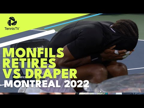 Monfils Forced To Retire With Injury vs Draper | Montreal 2022