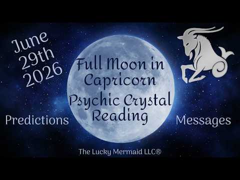 Full Moon in Capricorn Psychic Crystal Reading - June 29th 2026 by Pam Georgel