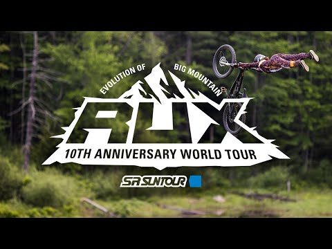 SR Suntour Rux World Tour 10th Anniversary Visits Highland Bike Park in Northfield New Hampshire USA
