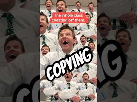 Teamwork makes the dream work… 👀 #schoollife #funny #students #comedy