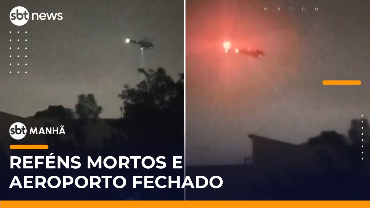 Reféns são mortos em cativeiro em Guarulhos (SP); voos em aeroporto foram suspensos | #SBTManhã