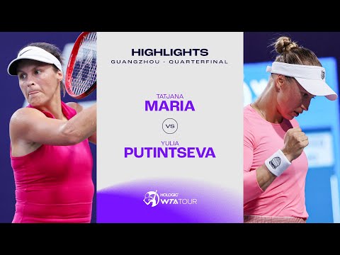 Tatjana Maria vs. Yulia Putintseva | 2023 Guangzhou Quarterfinal | WTA Match Highlights