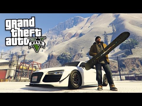 GTA 5 Real Life Mod #36 - SNOW & SNOWBOARD STUNTS!! (GTA 5 Mods) - UC2wKfjlioOCLP4xQMOWNcgg