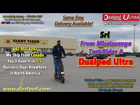 Sri Test Riding The World's Fastest Scooter The Dualped Ultra