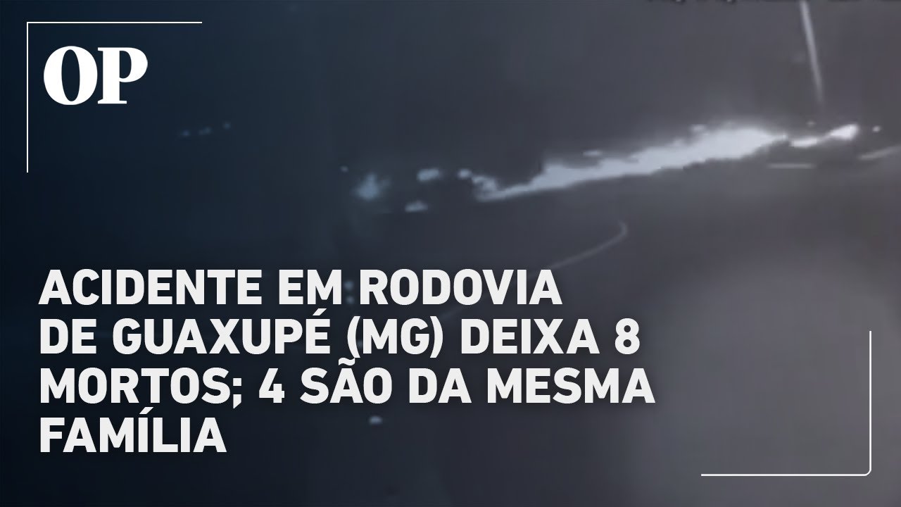 Acidente em rodovia de Guaxupé MG deixa oito mortos quatro são da mesma família