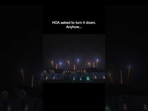 HOA asked us to turn it down. Anyhow... "Party Rock Anthem" LMFAO #dance #fireworks #lasers #edm