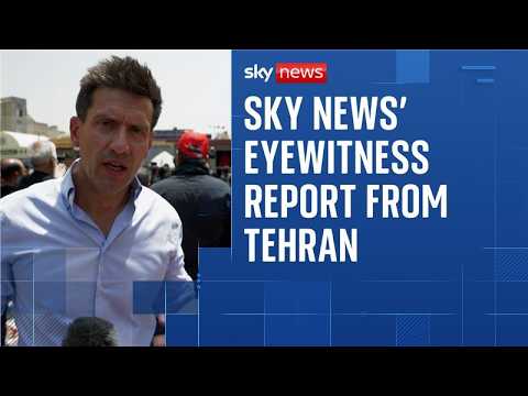 'Nobody likes Trump': Sky News finds defiance on the streets of Tehran