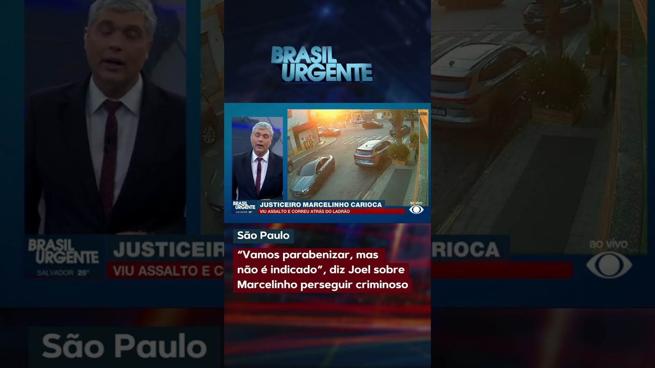Vamos parabenizar mas não é indicado diz Joel sobre Marcelinho perseguir criminoso