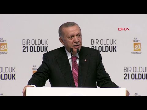 Cumhurbaşkanı Erdoğan AK Parti 21'inci Kuruluş Yıl Dönümü Programı'nda konuştu