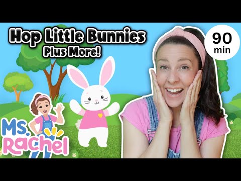 Hop Little Bunnies Hop Hop Hop + More Ms Rachel Nursery Rhymes & Kids Songs