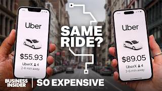 Thumbnail for the video "Why Uber Is More Expensive ... For Some People" from Business Insider