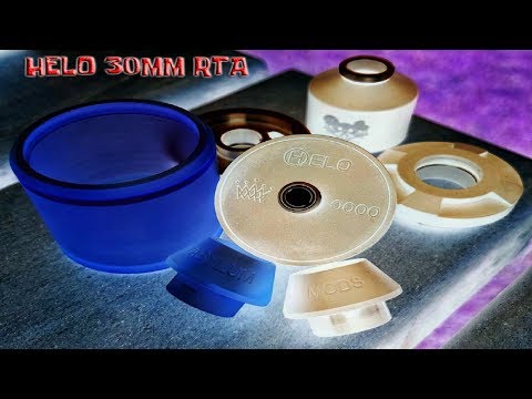 Asuylum Mods, Helo RTA, 30 MM review and wicking tutorial. Done by Busta.